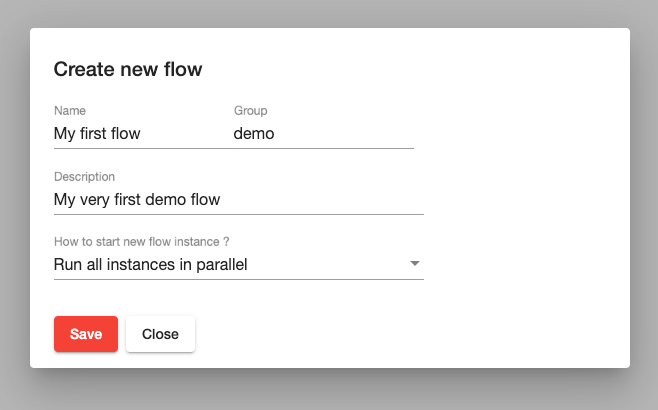 Flow configuration